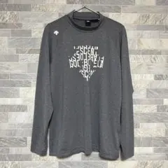 デサントゴルフ モックネック 長袖シャツ メンズ ゴルフ グレー O