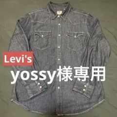Levi's デニムウェスタンシャツ Mサイズ 濃色