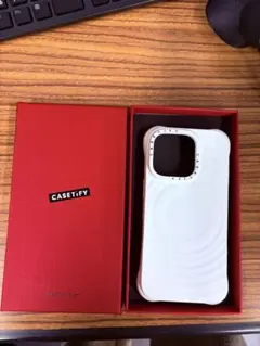 CASETiFY iPhone16 Pro 波柄 MagSafe 赤箱