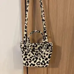 LOWRYS FARM ヒョウ柄ミニショルダー　トートバッグ
