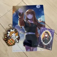 カラフルピーチ　えとさん　キーホルダーとポストカードセット