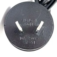 【新品】プラグ一体型 Oタイプ 電源ケーブル 海外用電源ケーブル約1.6m