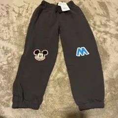 新品　130 ミッキーマウス　ワッペン　スウェットパンツ