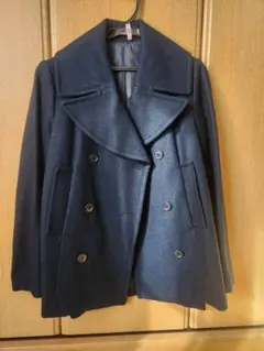 AZUL ネイビー ダブルブレスト ピーコート