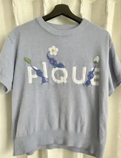 ピクミン　刺繍 ライトブルー ルームウェア