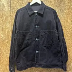 ダークブルー コットン カバーオール