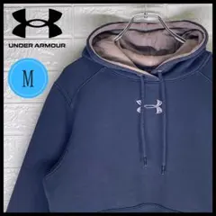 【24時間以内　匿名発送】アンダーアーマー　刺繍ロゴ入り　パーカー　黒　Mサイズ
