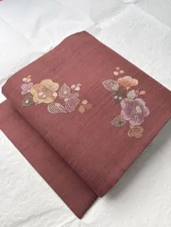 395 正絹 すくい手描き名古屋帯 値下げしました 13800円→11800円