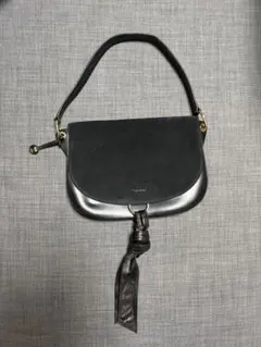 値下げ交渉◎ Repetto ショルダーバッグ レザー ブラックのサムネイル