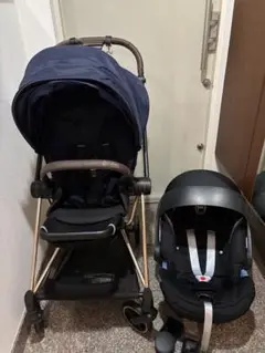 最終お値下げ　cybex ネイビー ベビーカー　ミオス tf-33446-57.jpg