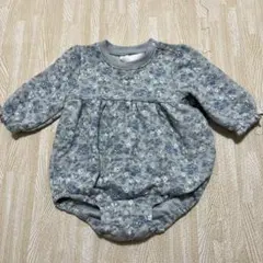 バースデイ　花柄ロンパース