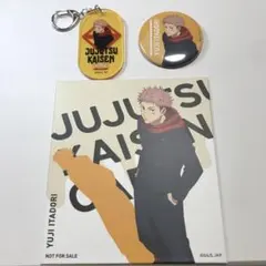 呪術廻戦カフェ　虎杖悠仁　缶バッジ　アートパネル　アートボード　アクキー