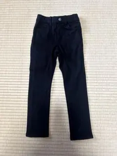 ユニクロ　キッズストレートパンツ110㎝　ブラック