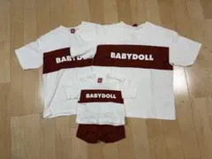 BABYDOLL 親子セット Tシャツ(子供服は上下セット)
