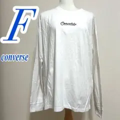 CONVERSEコンバース　ホワイト　ブラック　Tシャツ　カットソー　刺繍