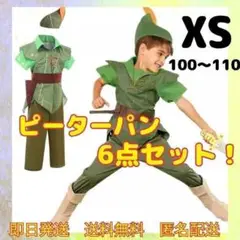 ピーターパン　キッズ　コスプレ　ディズニー　男の子　ハロウィン　100　110