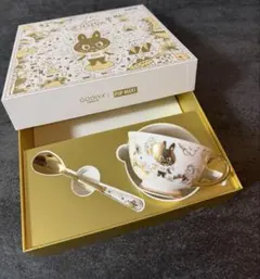GODIVAラブブコラボ ティーカップ＆スプーンセット