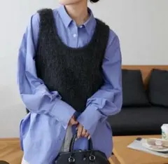 DISCOAT シャギーUネックベスト