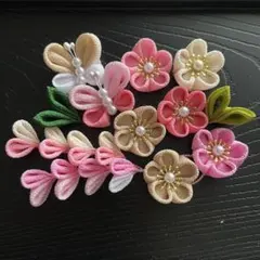 【No.1584】つまみ細工・お花パーツ