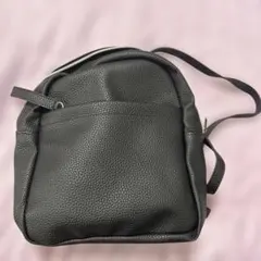 黒 合成皮革 バックパック