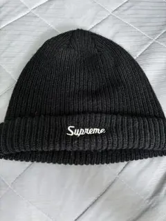 supreme ニット帽　ネイビー