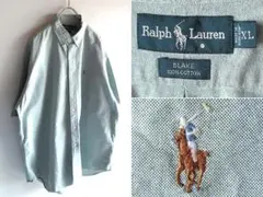 ラルフローレン BLAKE ロゴ刺繍 オックスフォード BDシャツ XL