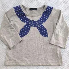 Moujonjon ポルカドット長袖Tシャツ 80