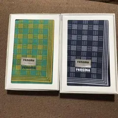 renoma PARIS ハンカチ 2枚セット
