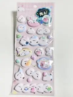 光るもっちもちシール　モチエナガ