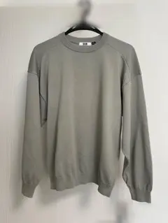 UNIQLO U クルーネックワイドスリーブセーター XLサイズ　GREEN