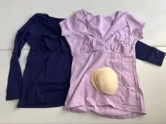 カシュクール　授乳トップス　２枚セット