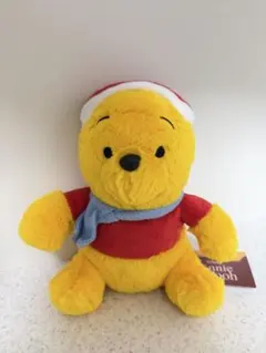 くまのプーさん サンタ帽子 クリスマス ぬいぐるみ 美品