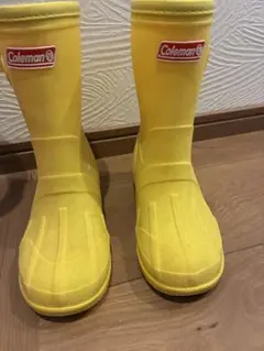 【Coleman】キッズ長靴 19cm 黄色 レインブーツ 雨靴お値下げしましたのサムネイル