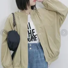 サマンサモスモス ブルー Samansa Mos2 blue ジャンパーブルゾンのサムネイル