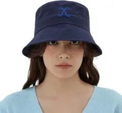 バザール バケットハット ネイビー レディース 韓国ブランド ストリート
