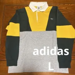 adidas 長袖ラガーシャツ
