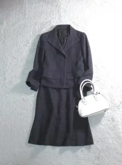 アンタイトル ラメ混 ツイード ジャケット スカート スーツ セットアップ 2