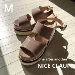 NICE CLAUP 厚底サンダル　ベージュ　Ｍ 22.5〜23.0 くらいのサムネイル