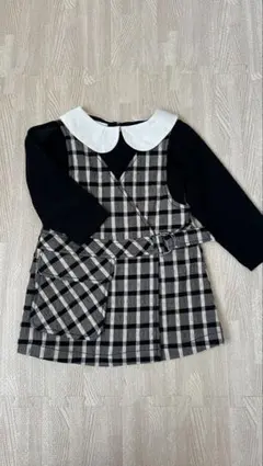 【8日までSALE】チェック柄ワンピース(86cn）