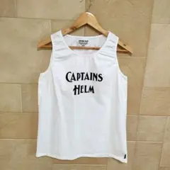 CAPTAINS HELM LOGO TANK TOP WHITE Мサイズのサムネイル