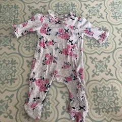 【一部汚れあり】Little Me 花柄 フリル ロンパース 6Mのサムネイル