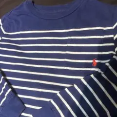 Polo Ralph Lauren ロンT 120 ネイビー/ホワイトストライプ