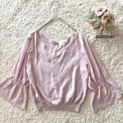 ジルスチュアート JILLSTUART フリルスリーブトップス FR 綿ポリ