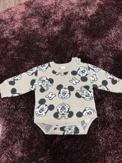 futafuta ミッキーマウス柄ロンパース 80