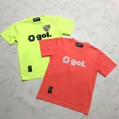 【Sサイズ】gol. 蛍光イエロー・オレンジ シャツ ウェア 2点セット