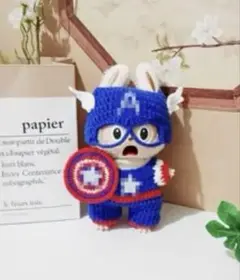 【ラブブ】LABUBU 着せ替え キャプテンアメリカ　アベンジャーズ　3点セット
