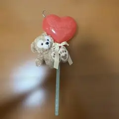 ディズニー ダッフィ　ぬいぐるみ ハートバルーン付き　キーホルダー