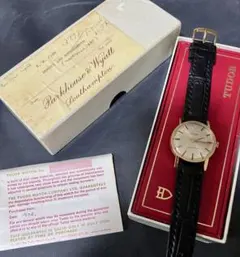 72年 美品 当時の付属品完備 チュードル 金無垢 9K メンズ 手巻きのサムネイル