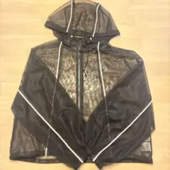 配色パイピングメッシュブルゾン ブラックのサムネイル
