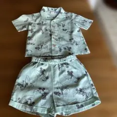 H&M ミッキーマウス シャツ・ショートパンツセット 92cm